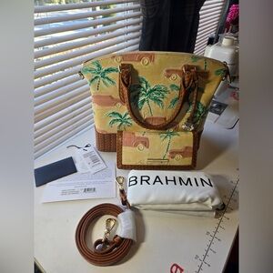 Brahmin duxbury copa cabana honey brown with ady wallet